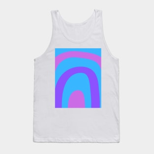 Boho purple pastel rainbow pattern Tank Top